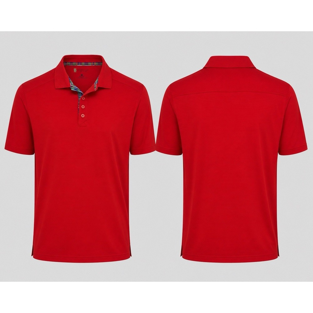St. Andrews of Scotland Men's XL Golf Polo Red Performance EXCELLENT